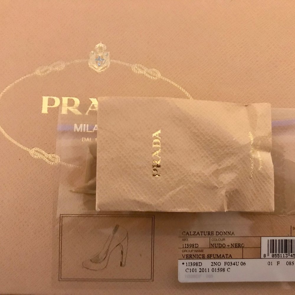 Prada Patent Leather Round-Toe Pumps | Size: 6.5 - Picture 6 of 7